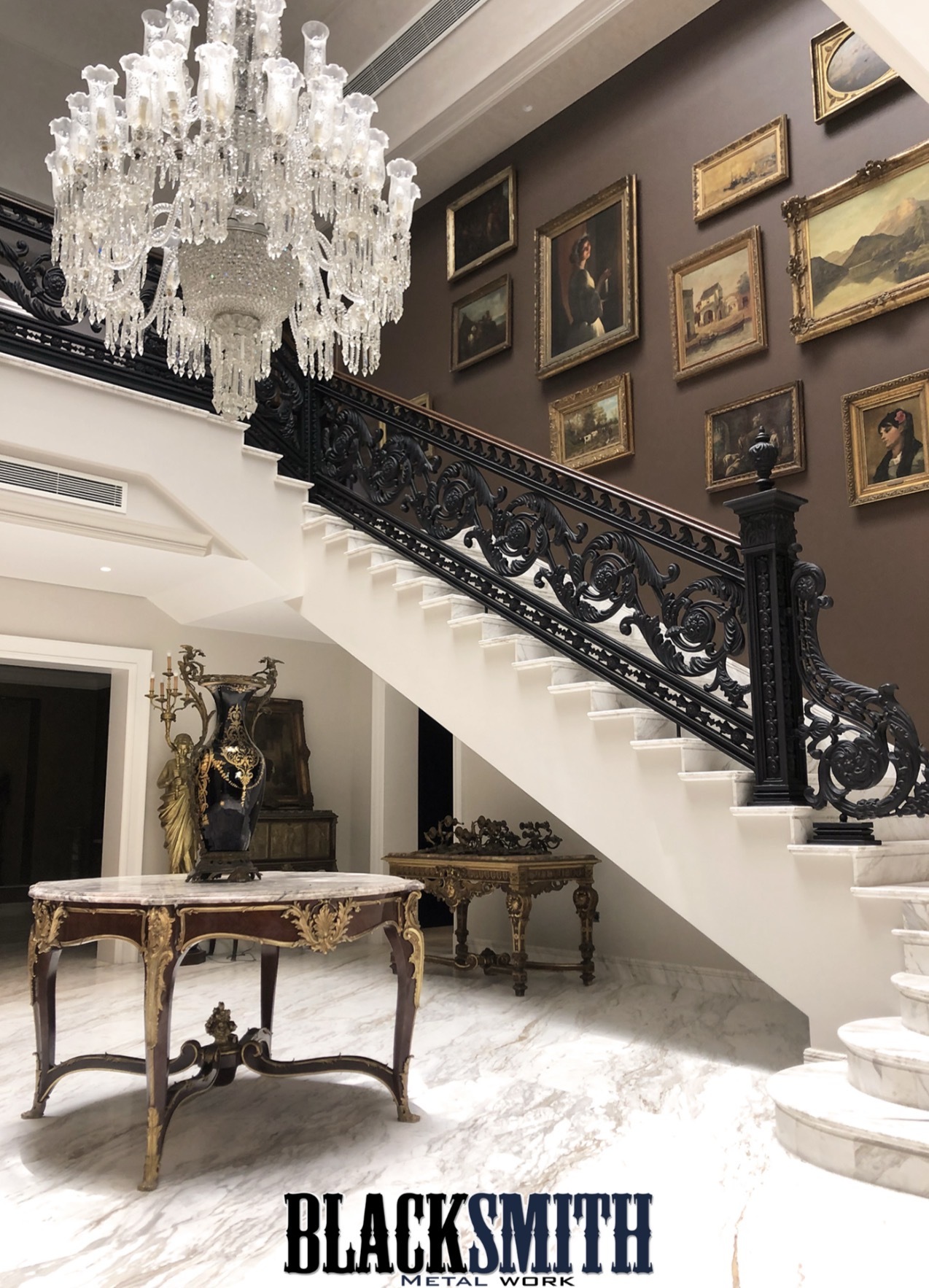 Luxury palace stair , staircase metal - سلالم قصور و فيلات فاخرة