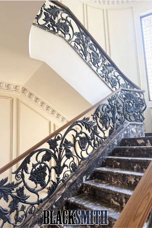 CASTED IRON ORNAMENTAL STAIRCASE