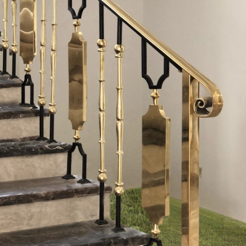 ROYAL BRASS AND IRON COMBINATION HANDRAIL